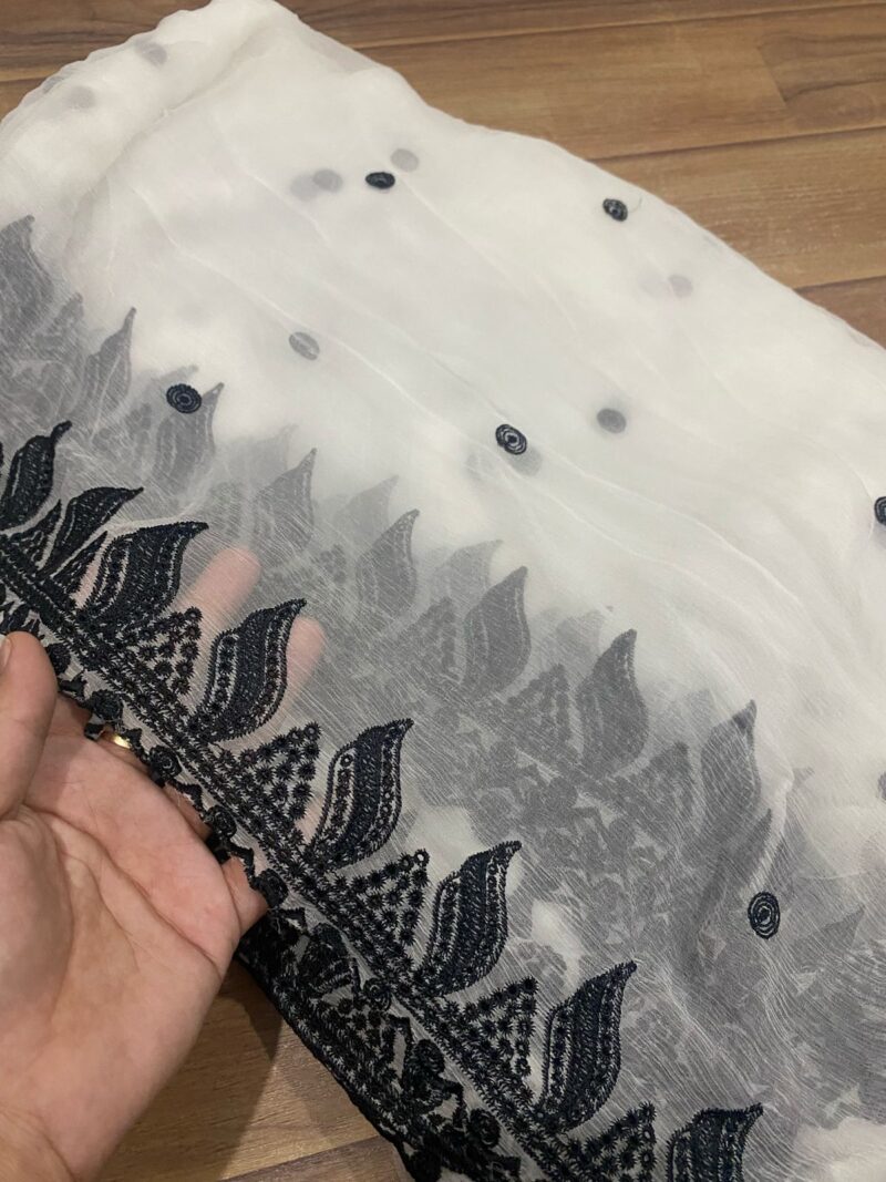 Pure Chiffon Embroidered Dupattas