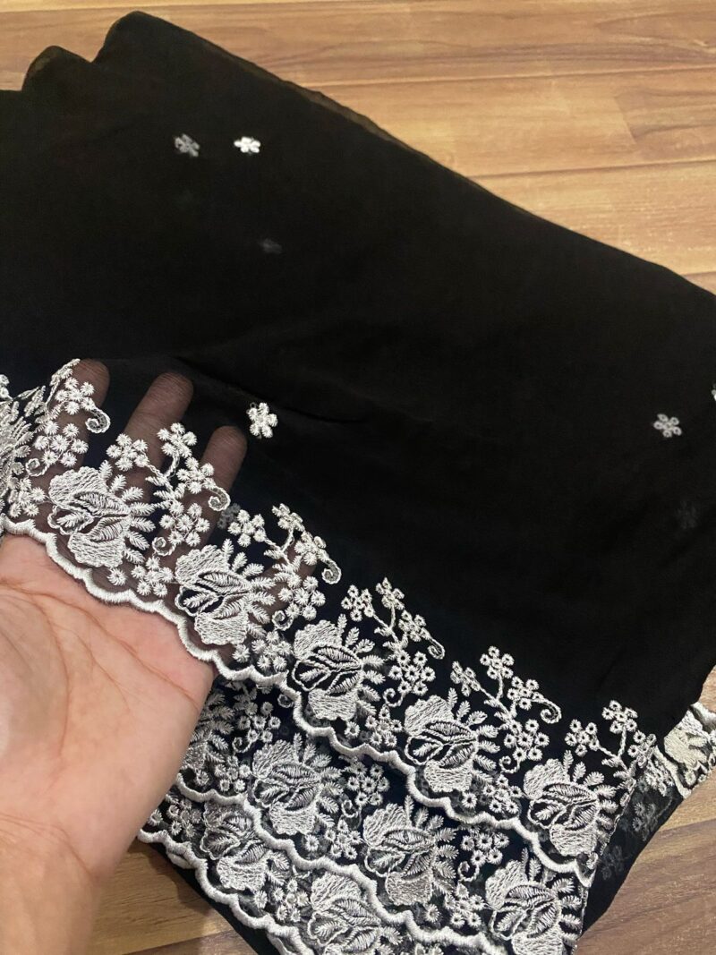 Pure Chiffon Embroidered Dupattas