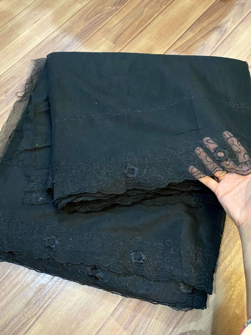 Pure khaddi net embroidered dupattas