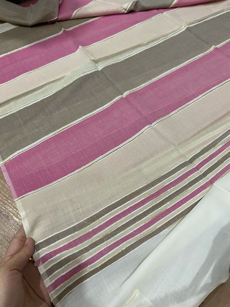 Pure lawn multi stripes chadar