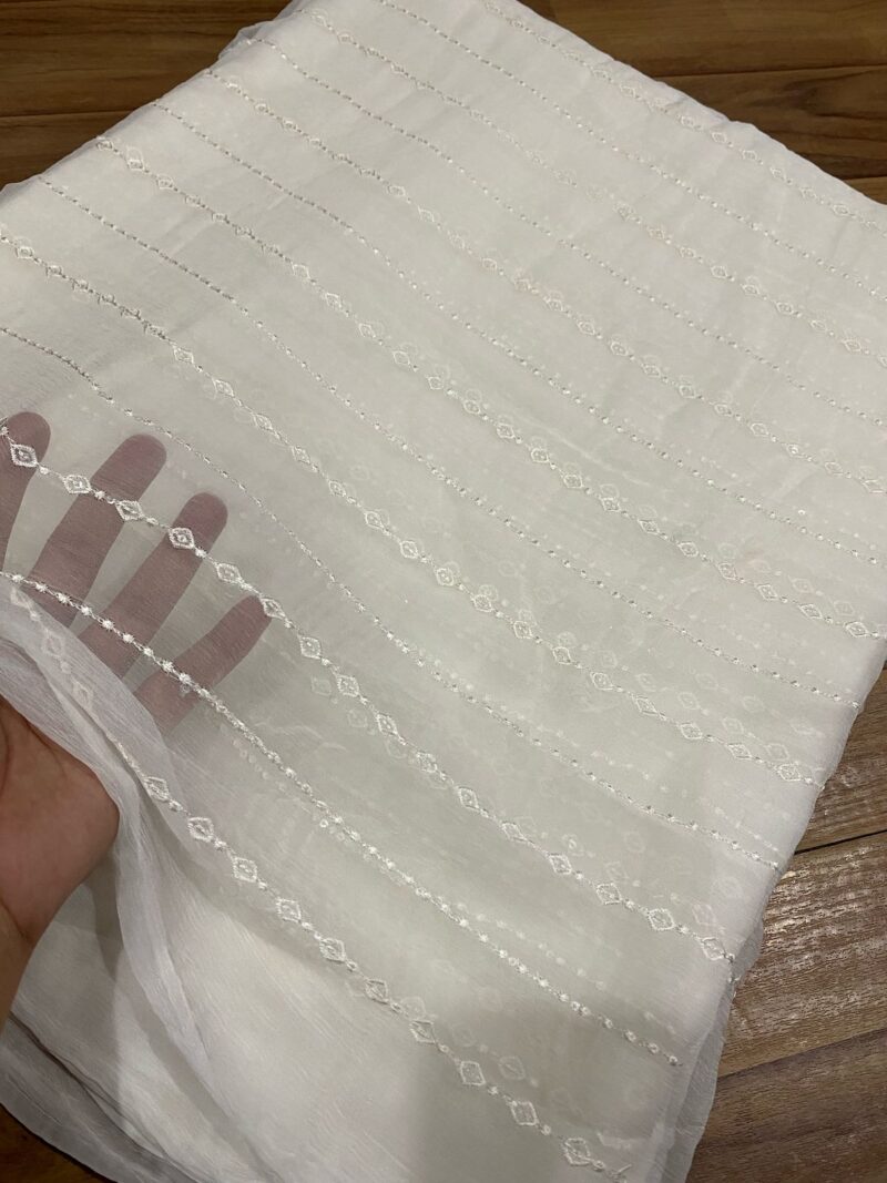 Pure Chiffon Embroidered Dupattas