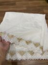 Voile lawn embroidered dupatta