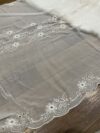 Pure chiffon Jaal embroidered dupatta