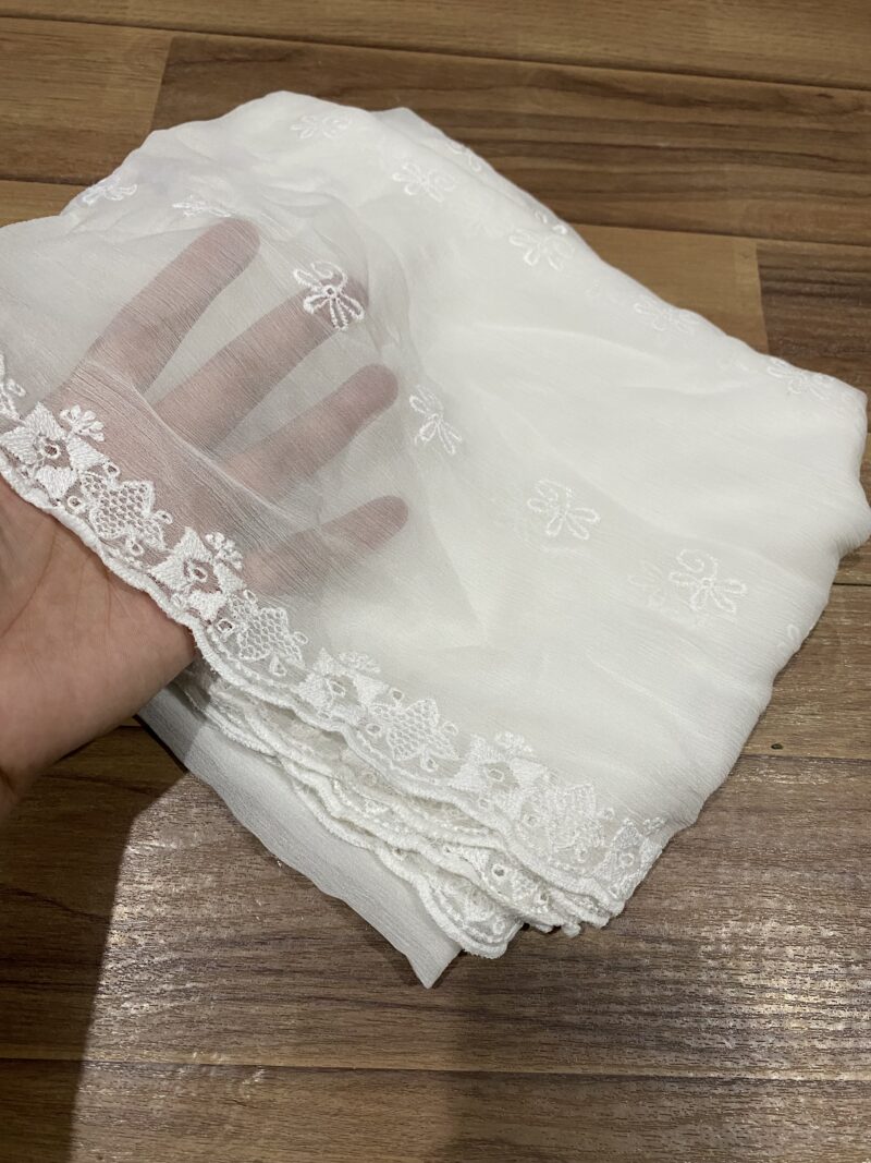 Semi pure chiffon dupatta
