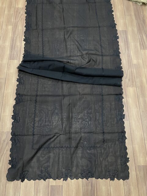 Four side voile lawn dupatta