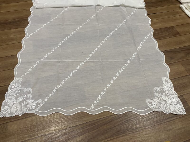 Four side scalloped Voile lawn dupatta
