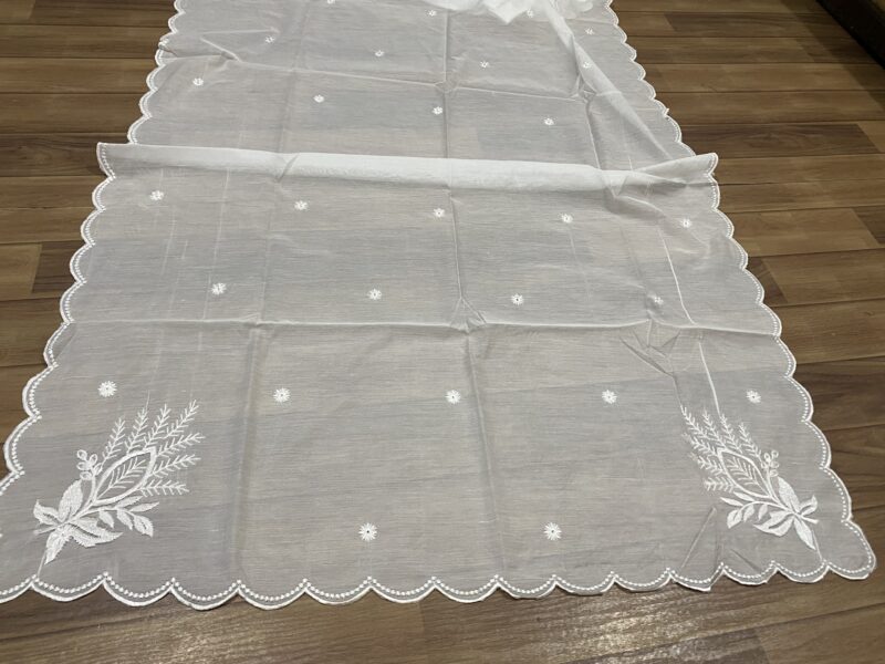 Four side scalloped Voile lawn dupatta