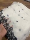 Pure chiffon embroidered dupatta