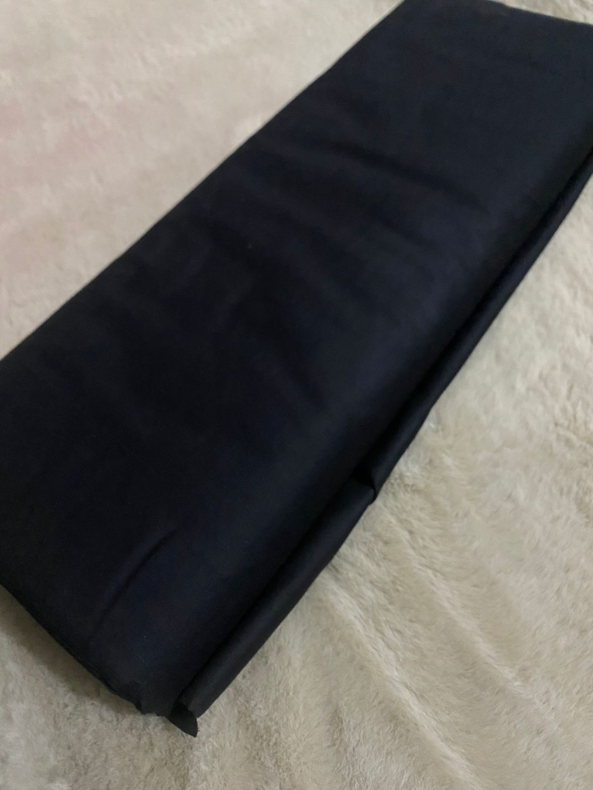 Plain Egyptian Cotton Black Fabric – 5 Meters