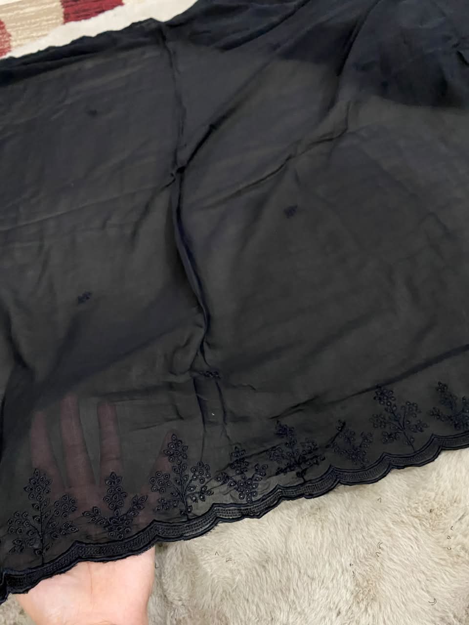 Pure Chiffon Embroidered Dupatta – | 2.75 Yards