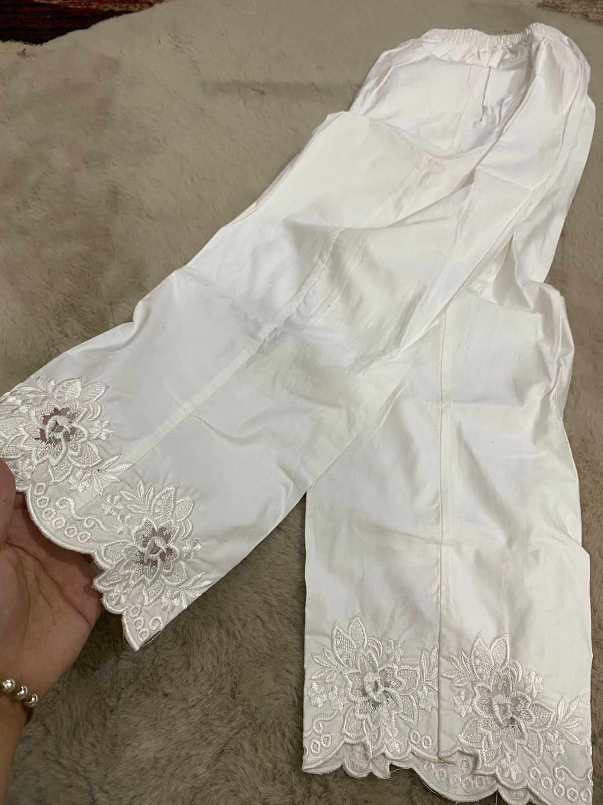 Chickenkari Embroidered Straight Trouser