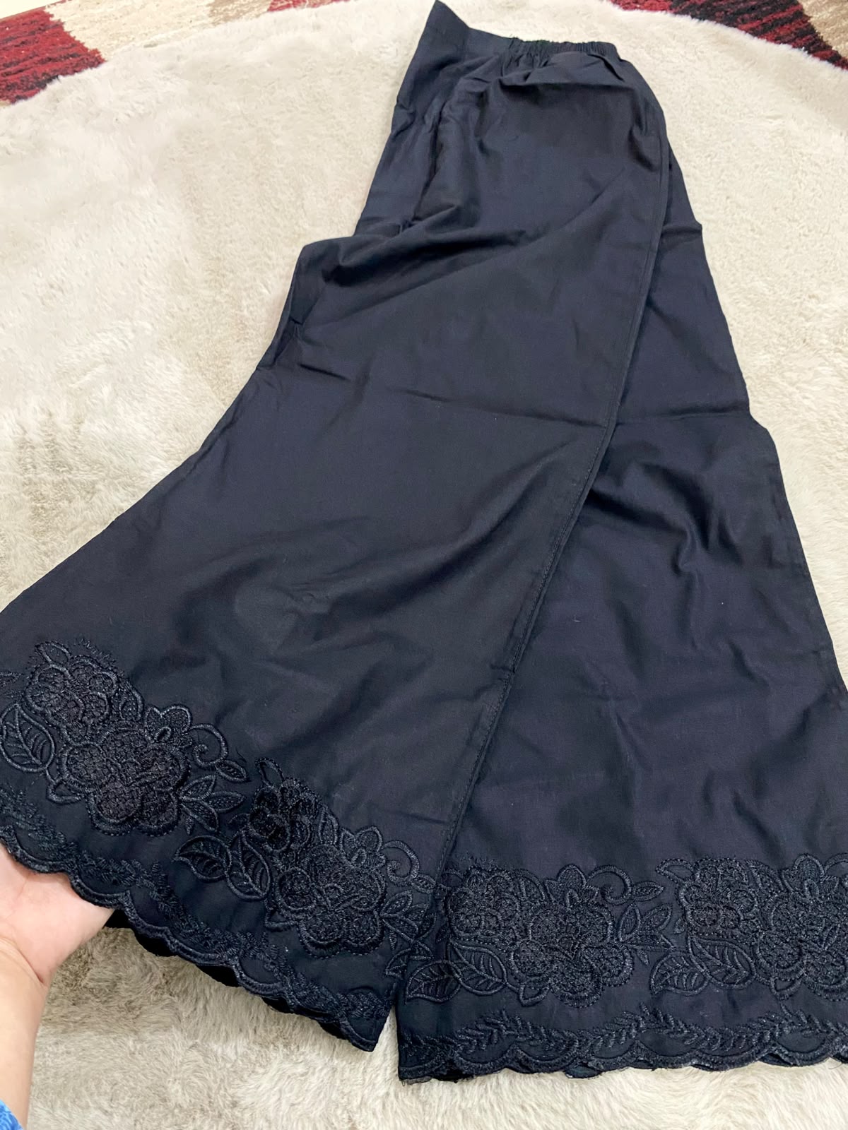 Noor Bloom Chikankari Culottes