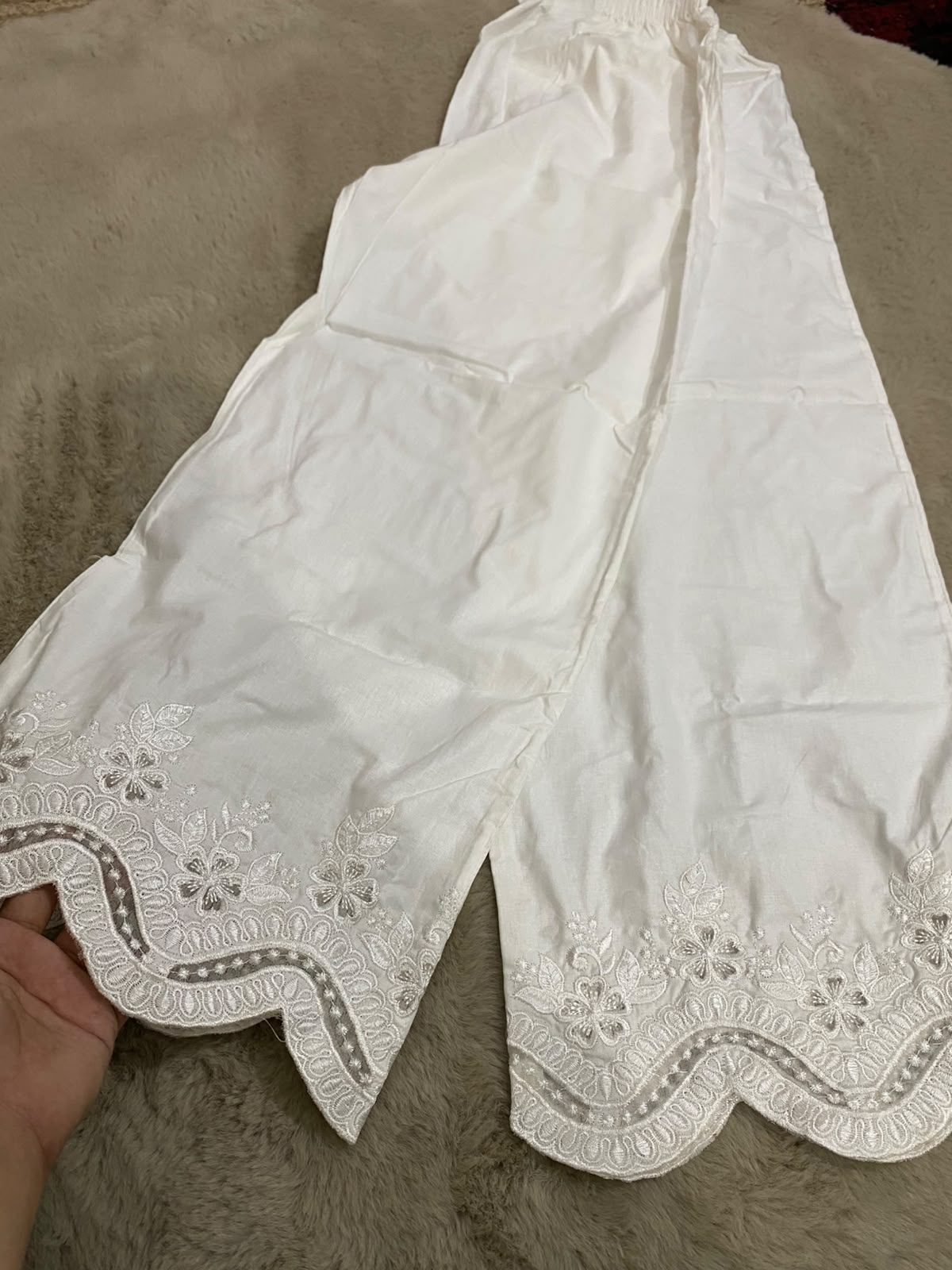 Noor Bloom Chikankari Culottes
