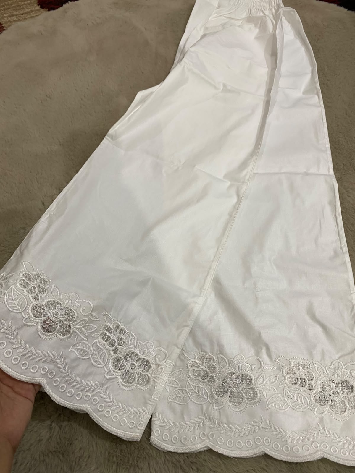 Noor Bloom Chikankari Culottes