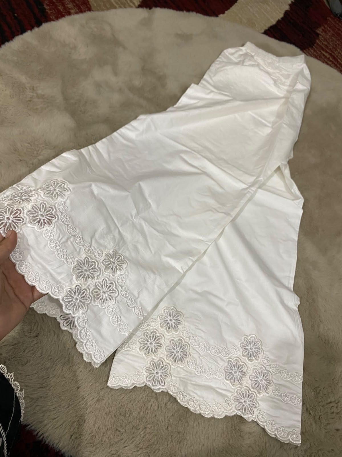 Noor Bloom Chikankari Culottes