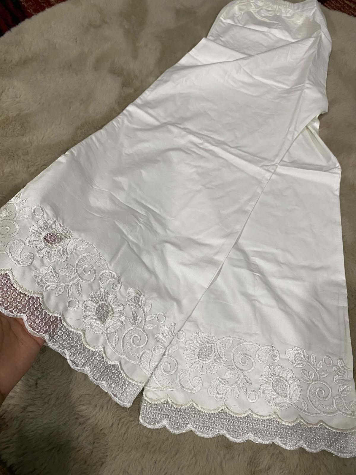 Noor Bloom Chikankari Culottes