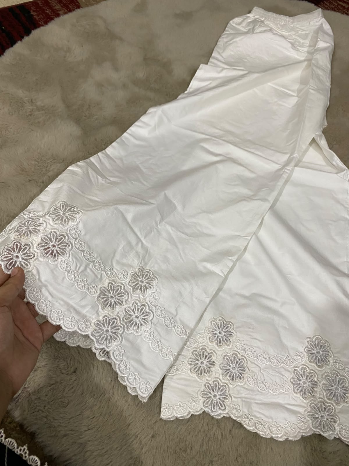 Noor Bloom Chikankari Culottes