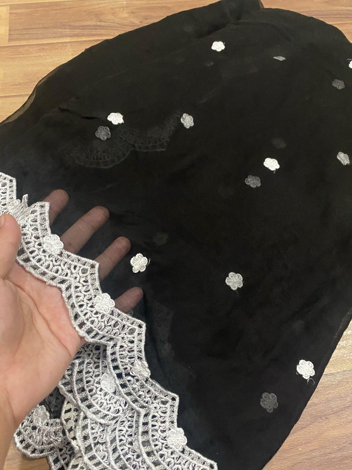 Pure Chiffon Embroidered Dupattas