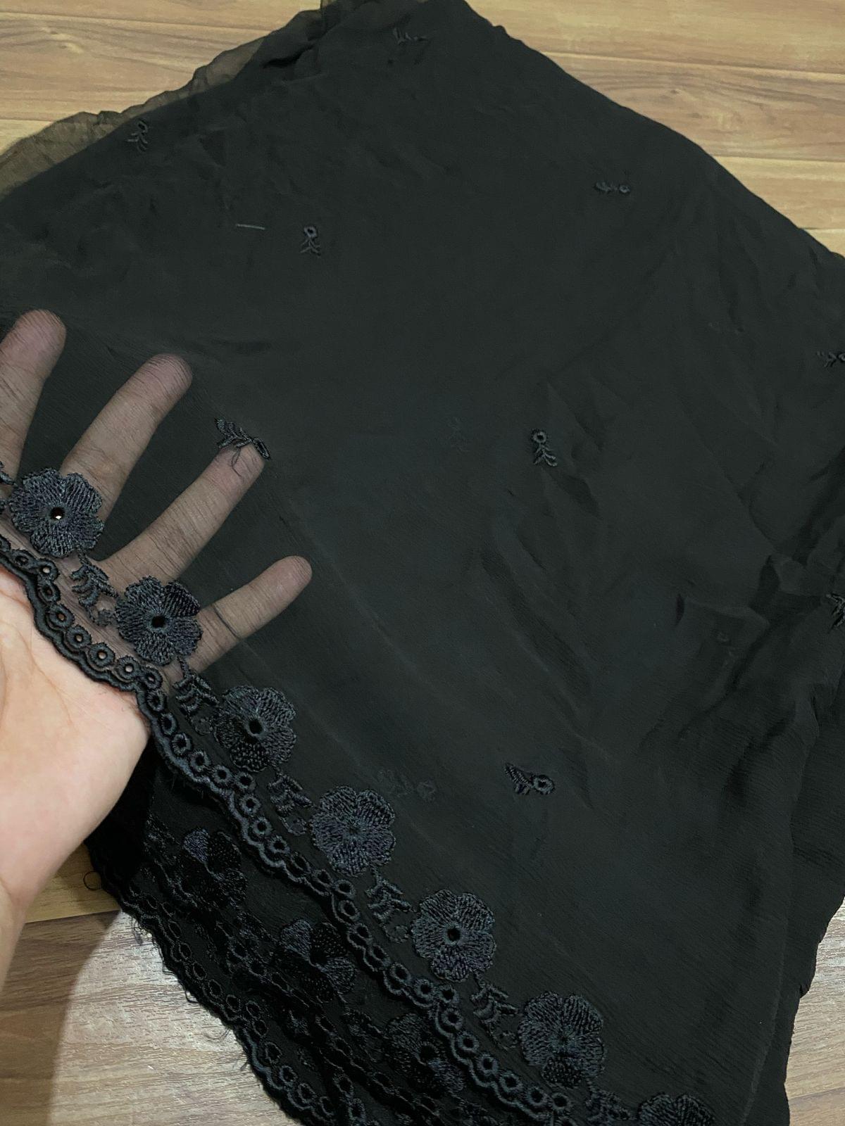 Pure Chiffon Embroidered Dupattas