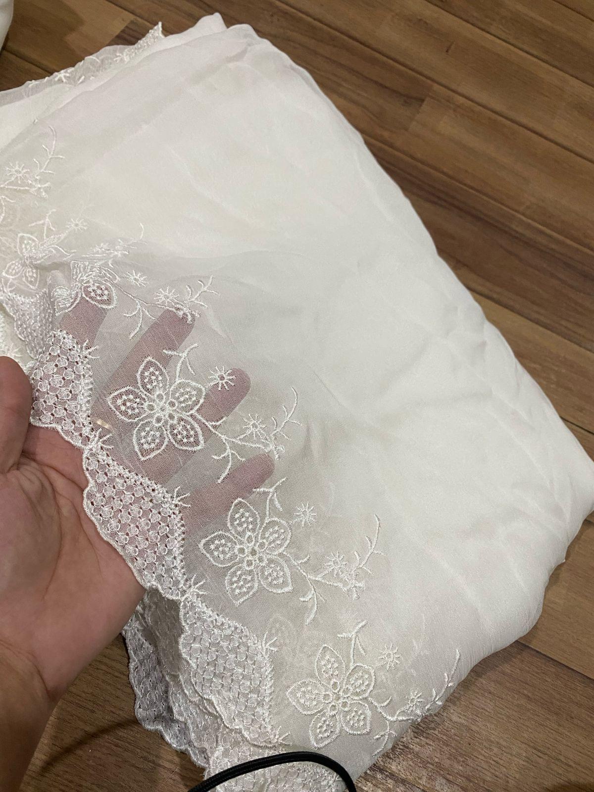 Semi pure chiffon embroidered dupattas