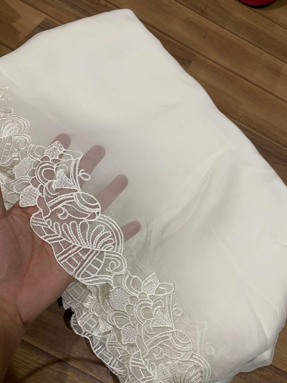 Semi pure chiffon embroidered dupattas