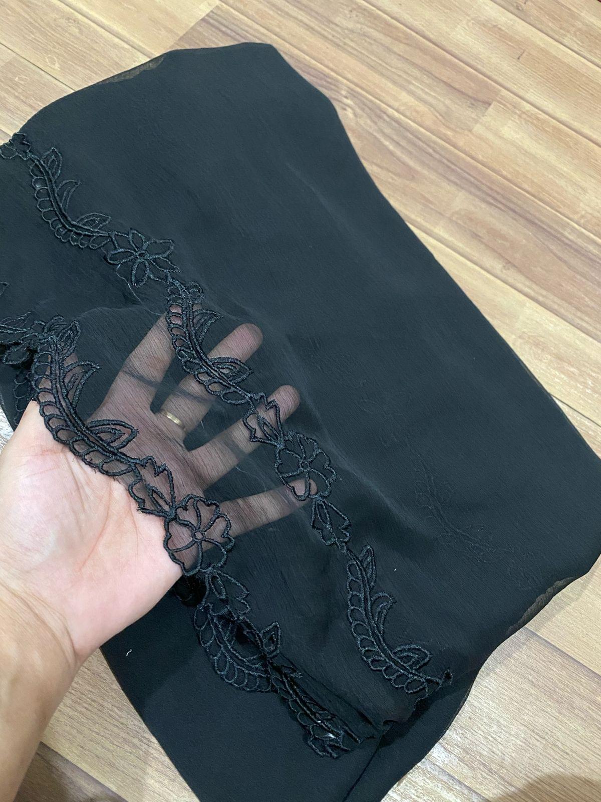 Semi pure chiffon embroidered dupattas