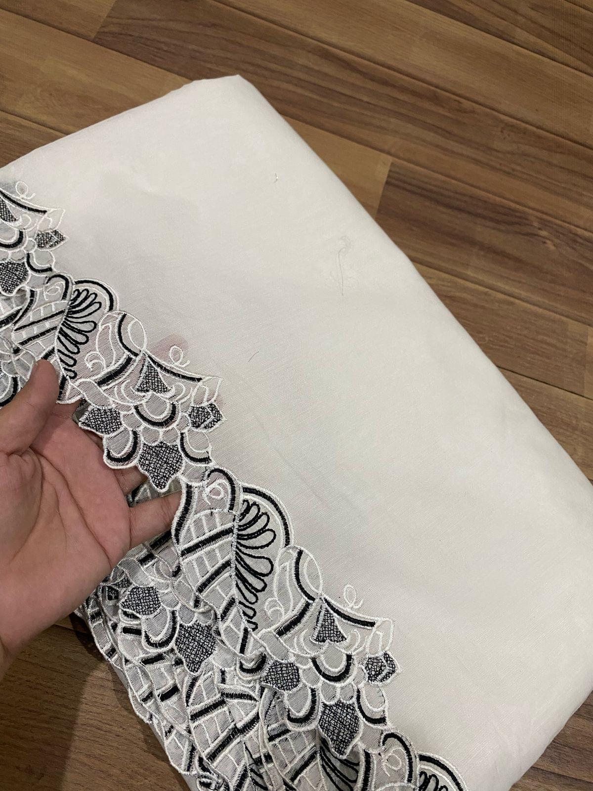 Voile lawn embroidered dupattas