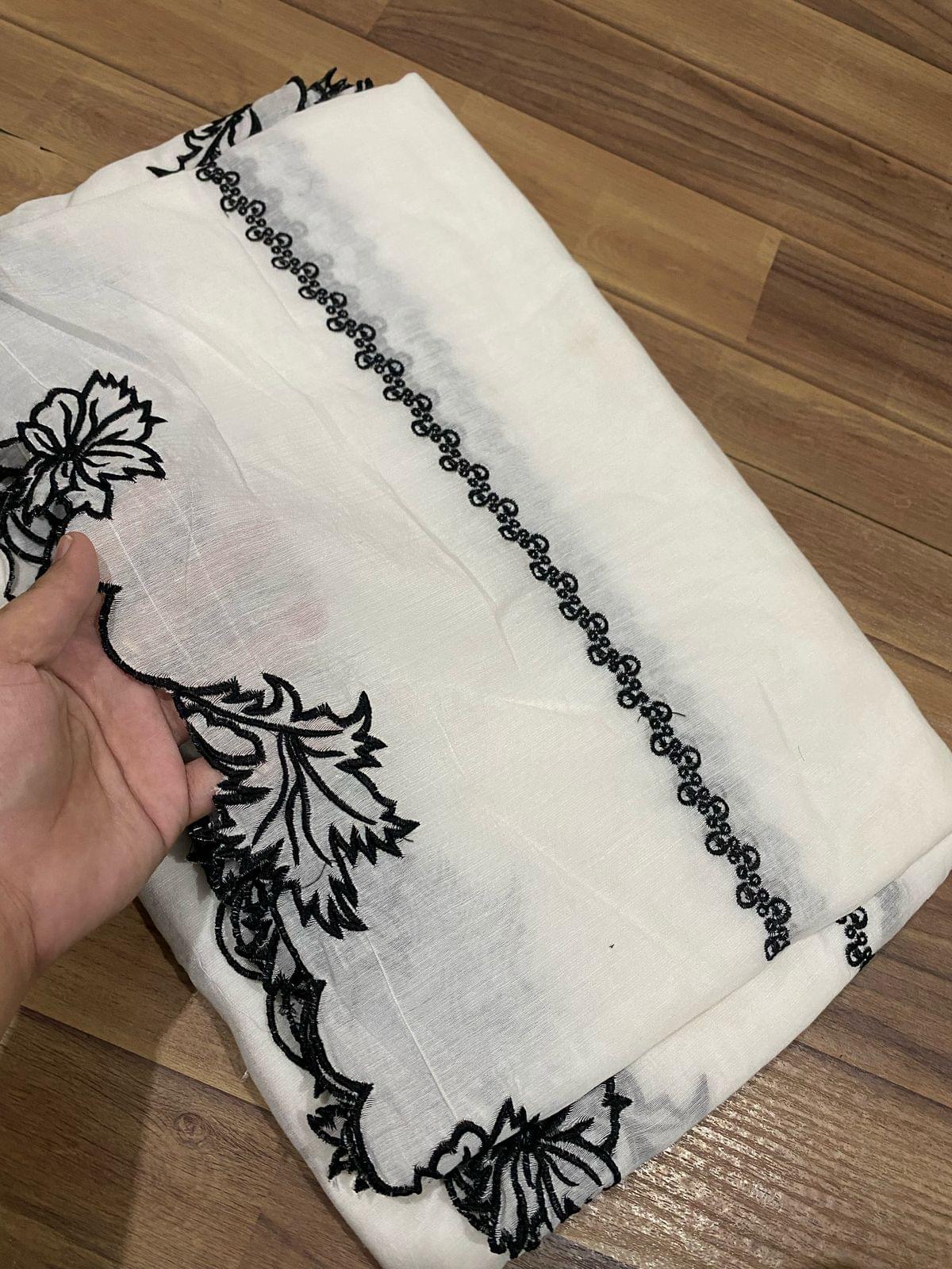 Voile lawn embroidered dupattas