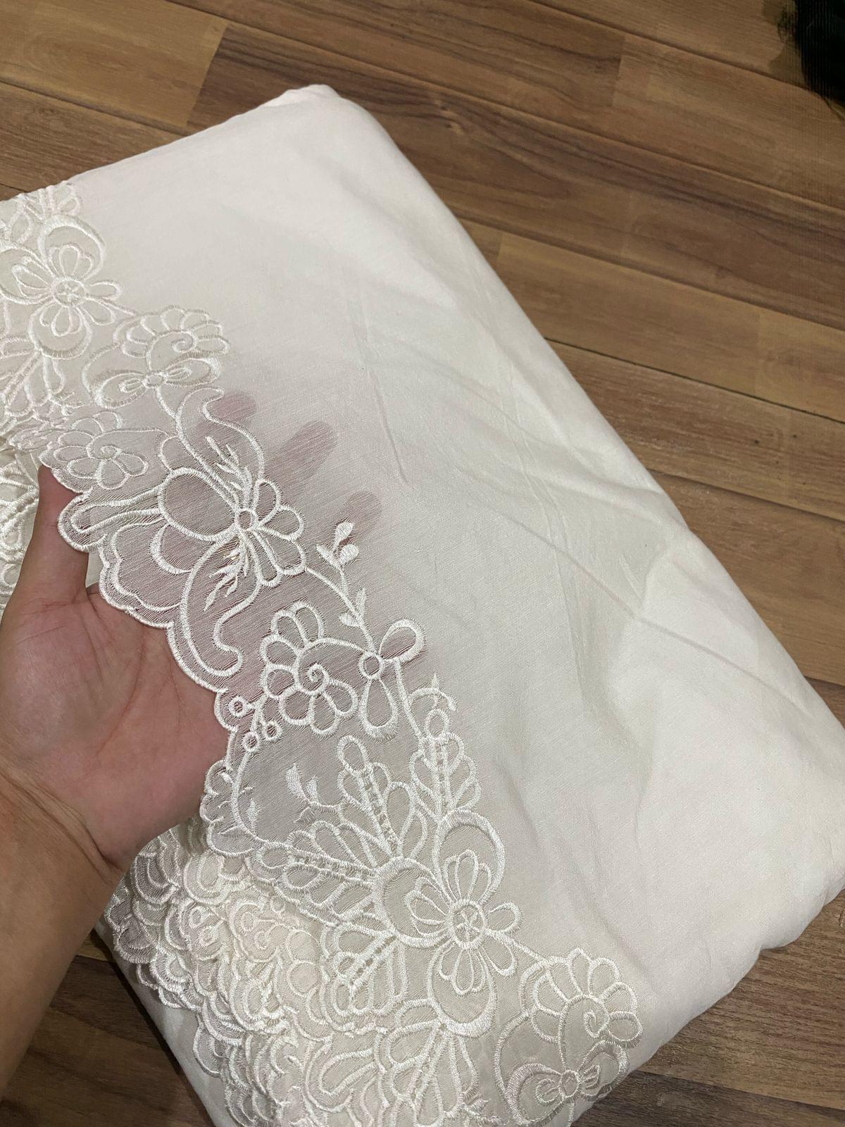 Voile lawn embroidered dupattas