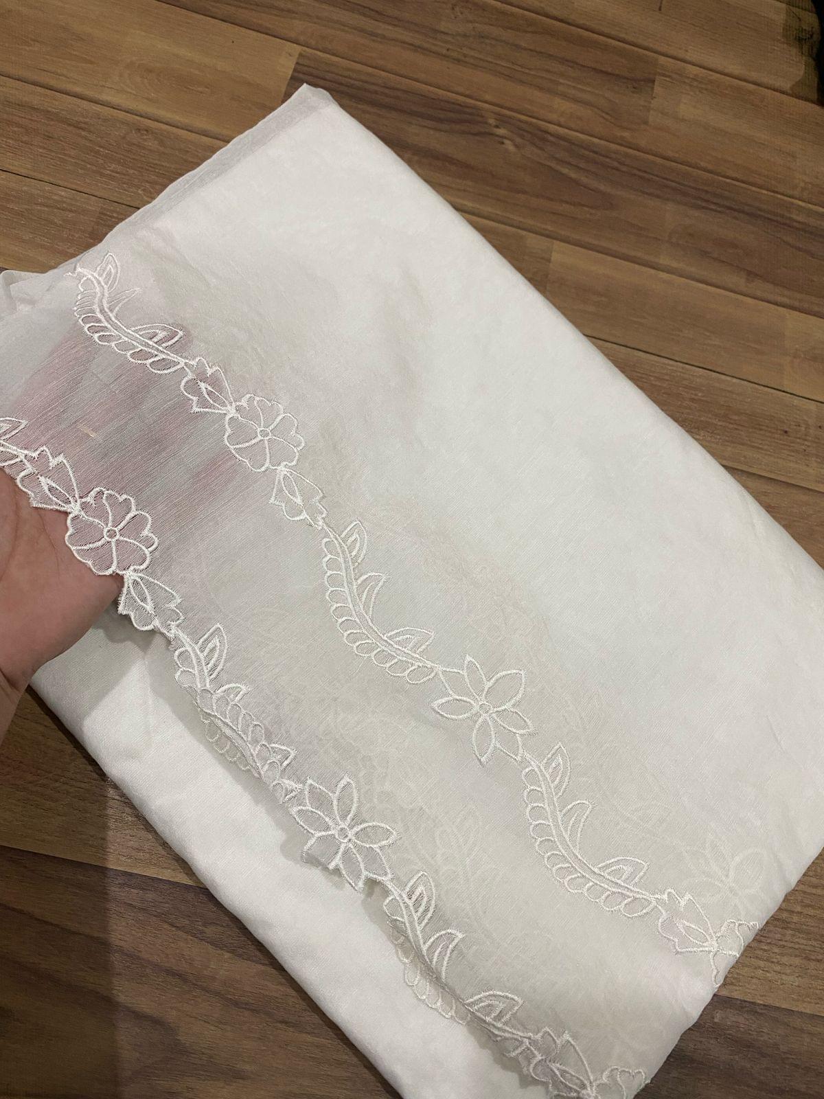 Voile lawn embroidered dupattas