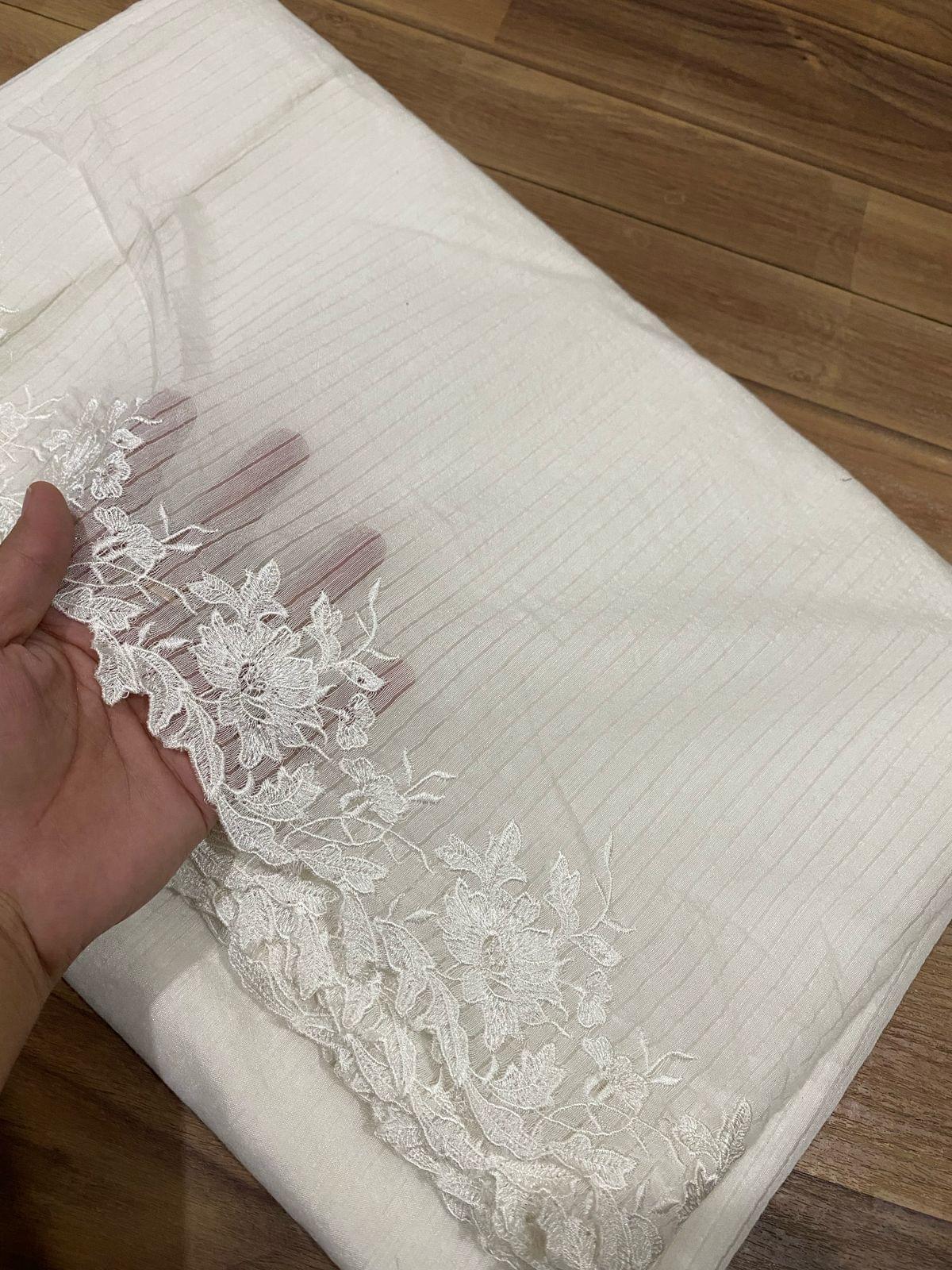 Voile lawn embroidered dupattas