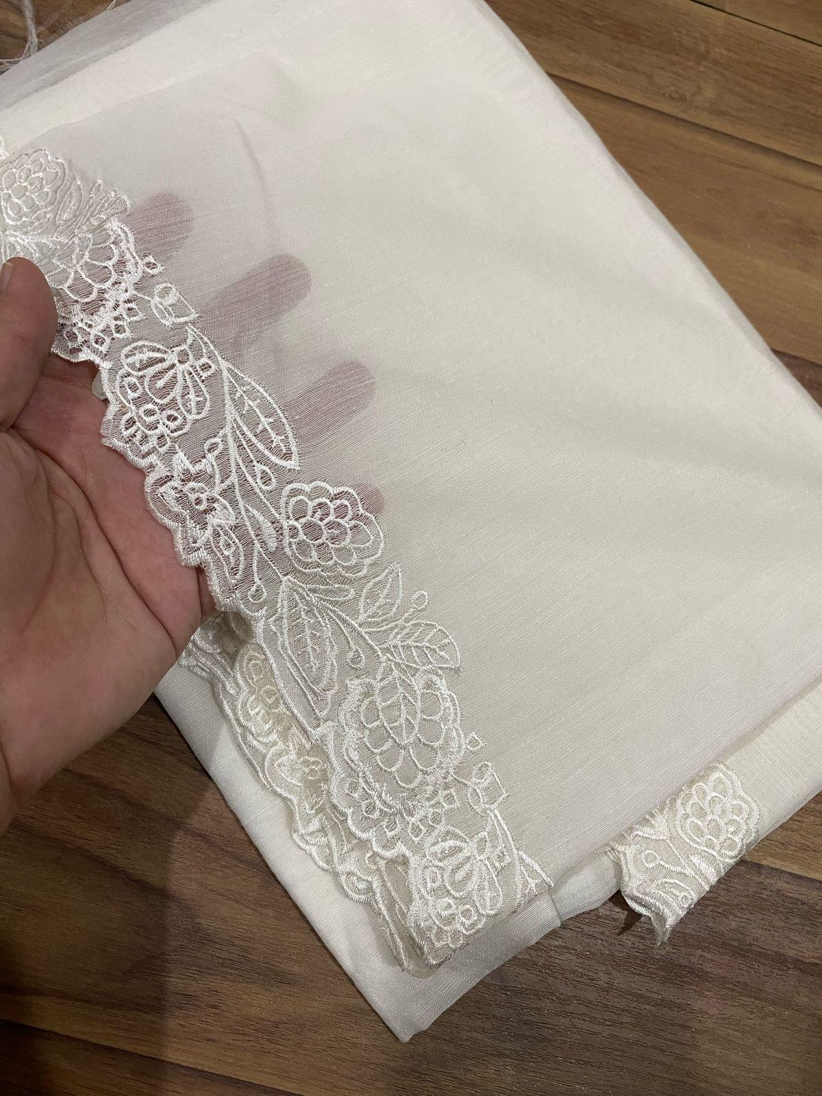 Voile lawn embroidered dupattas