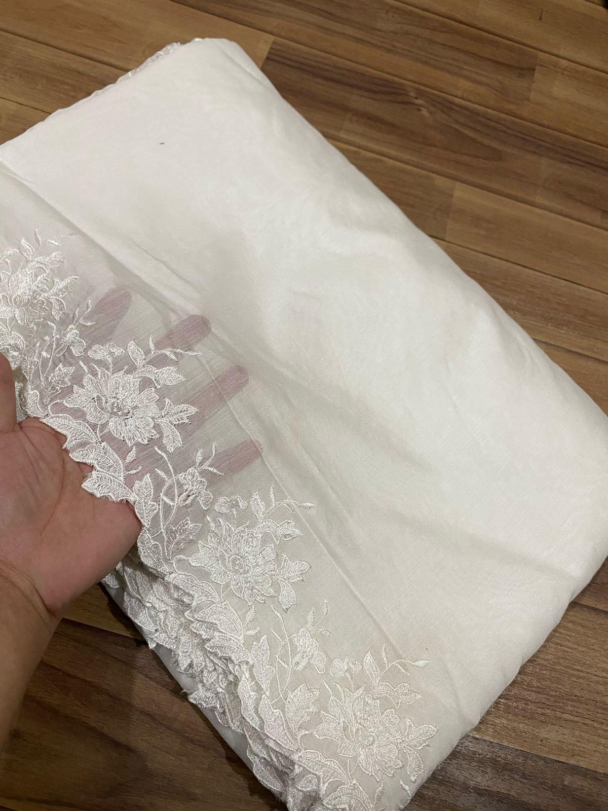 Voile lawn embroidered dupattas