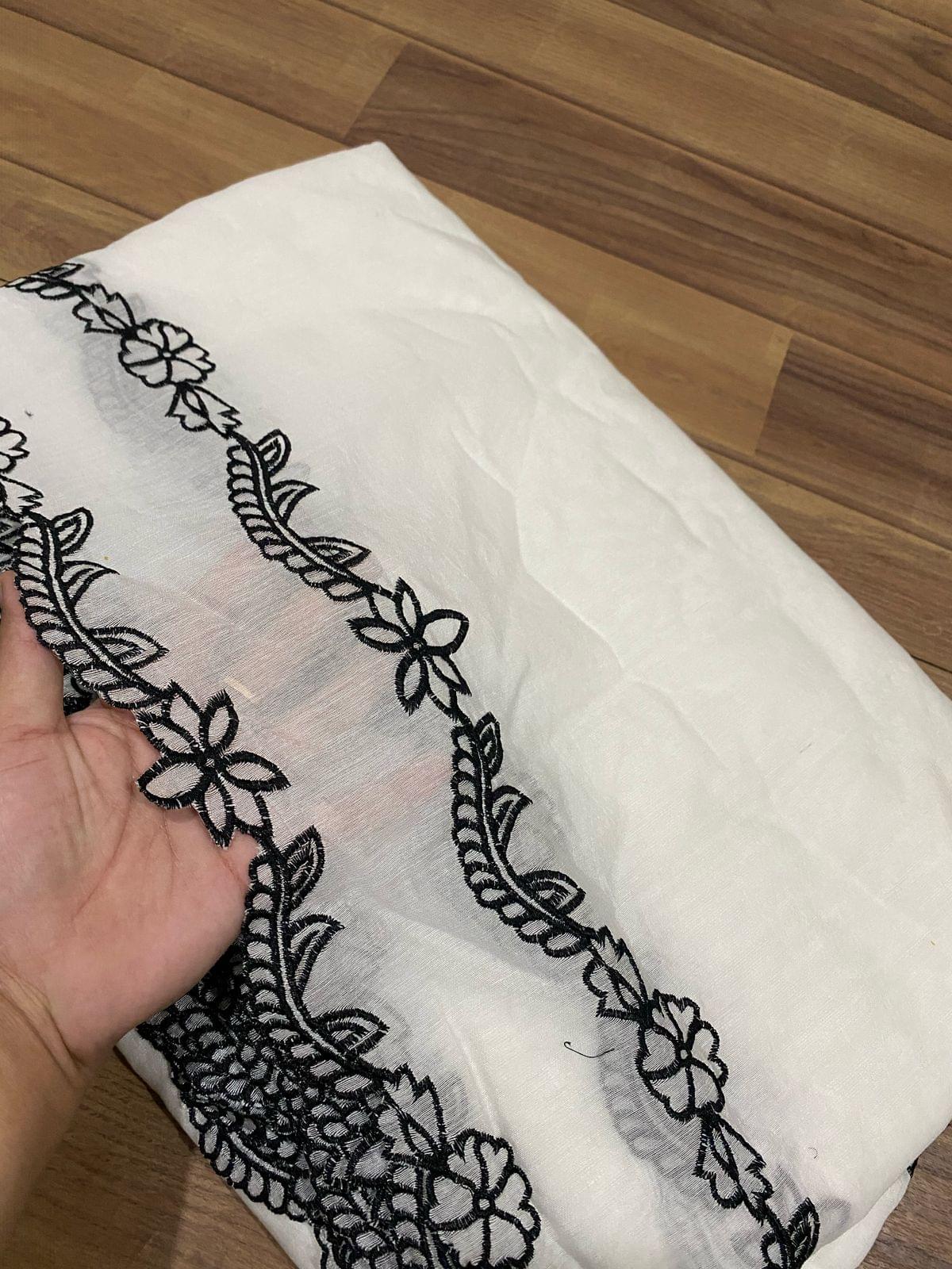 Voile lawn embroidered dupattas