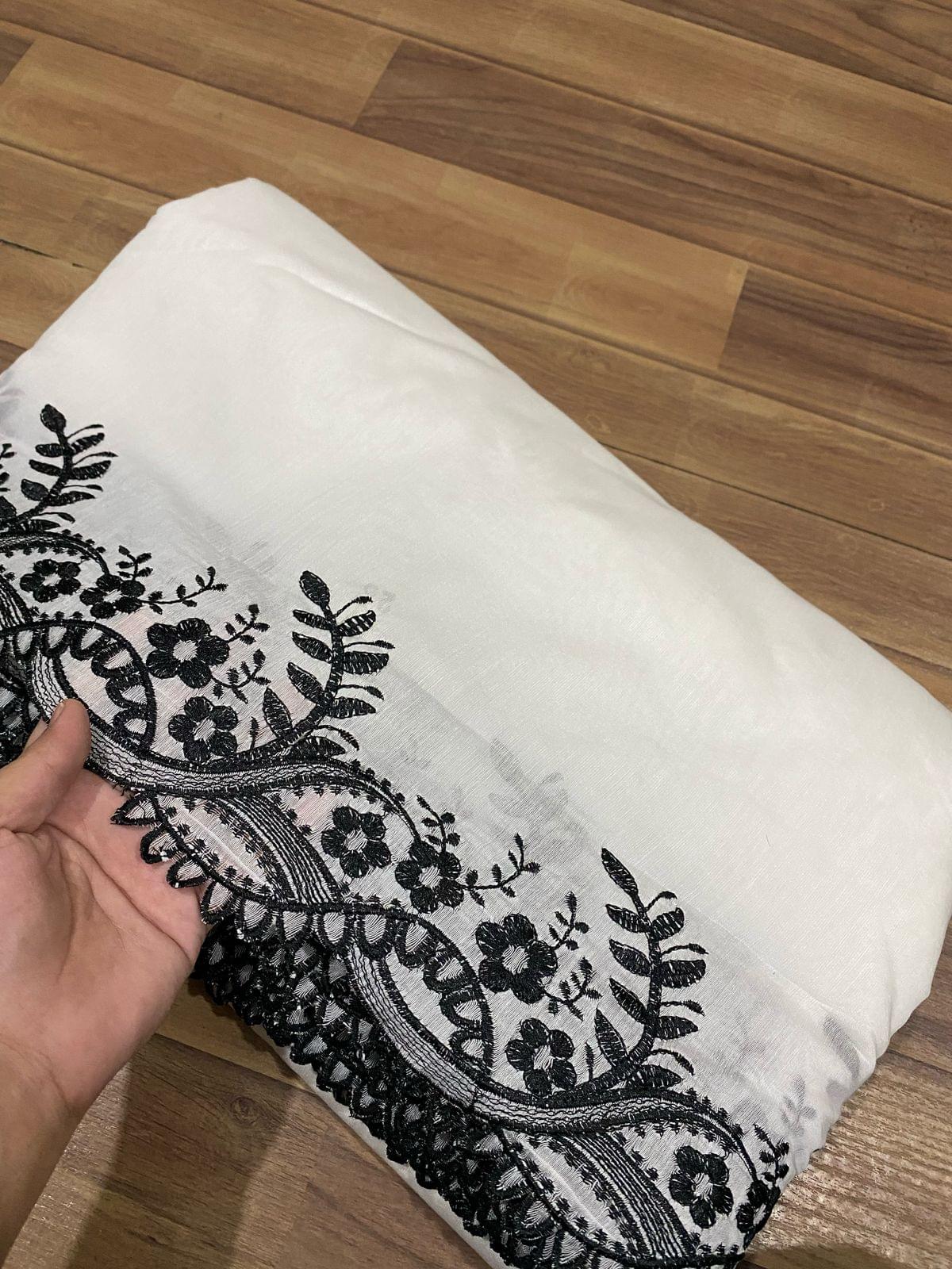 Voile lawn embroidered dupattas