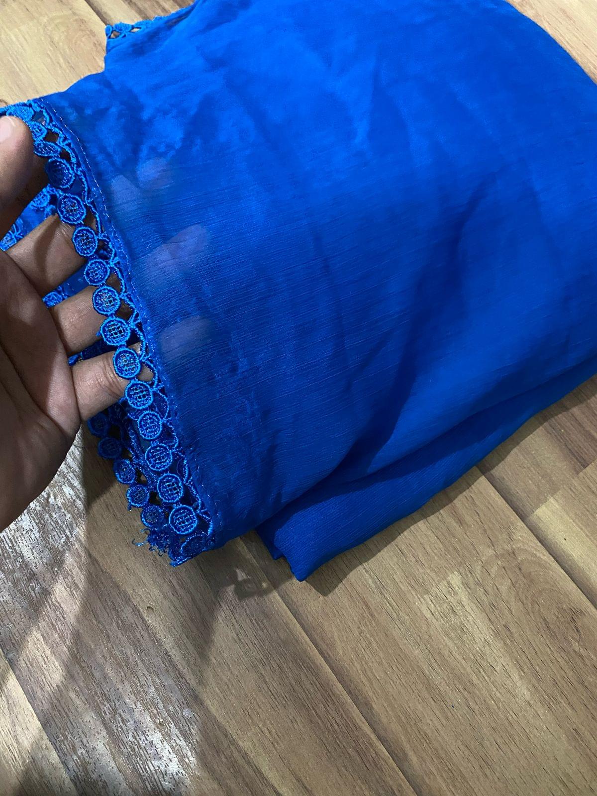 Laced chiffon dupattas