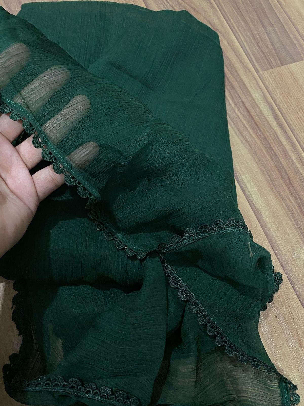 Laced chiffon dupattas