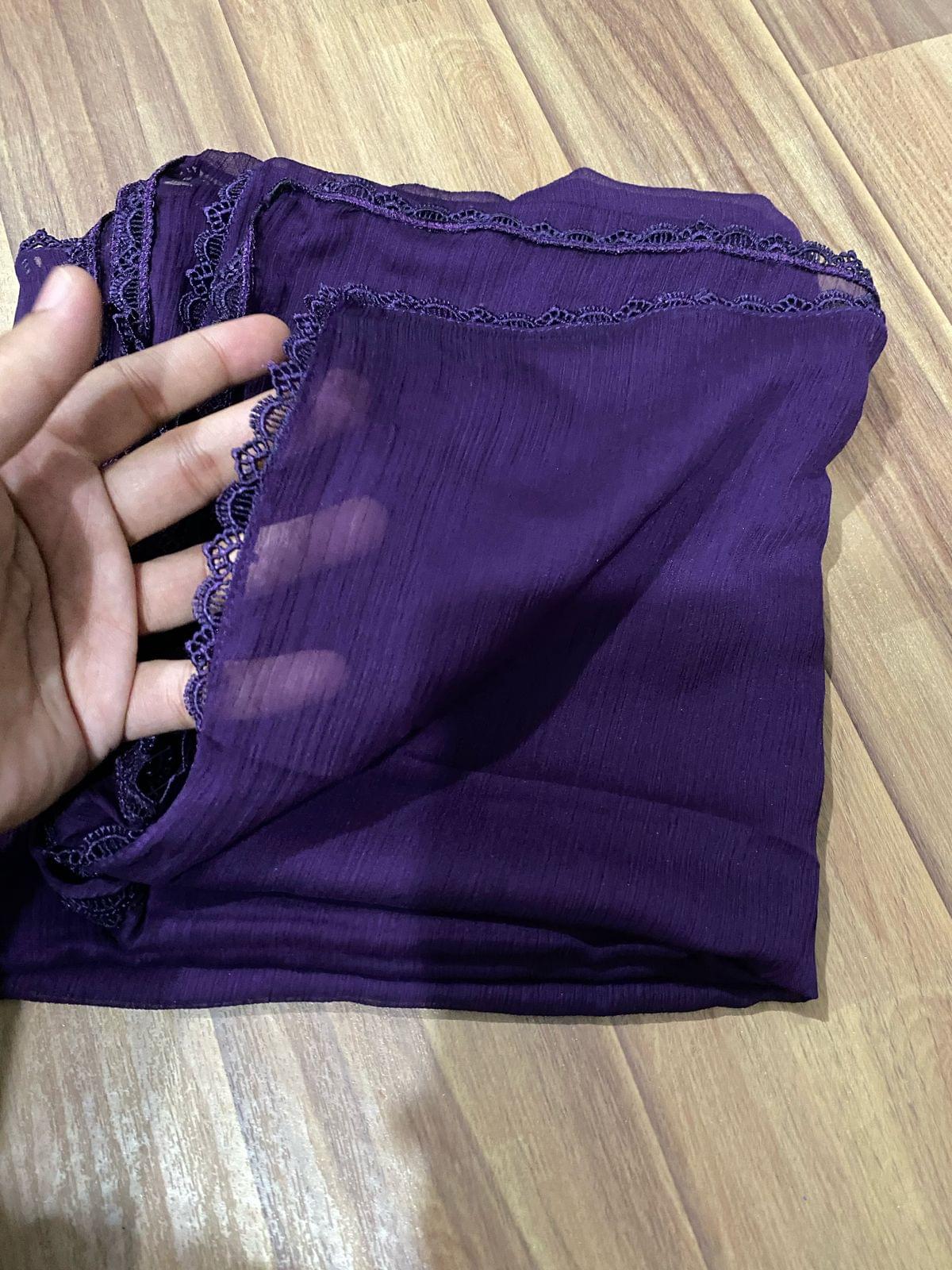 Laced chiffon dupattas