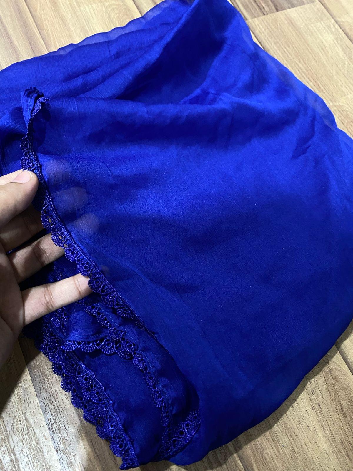 Laced chiffon dupattas