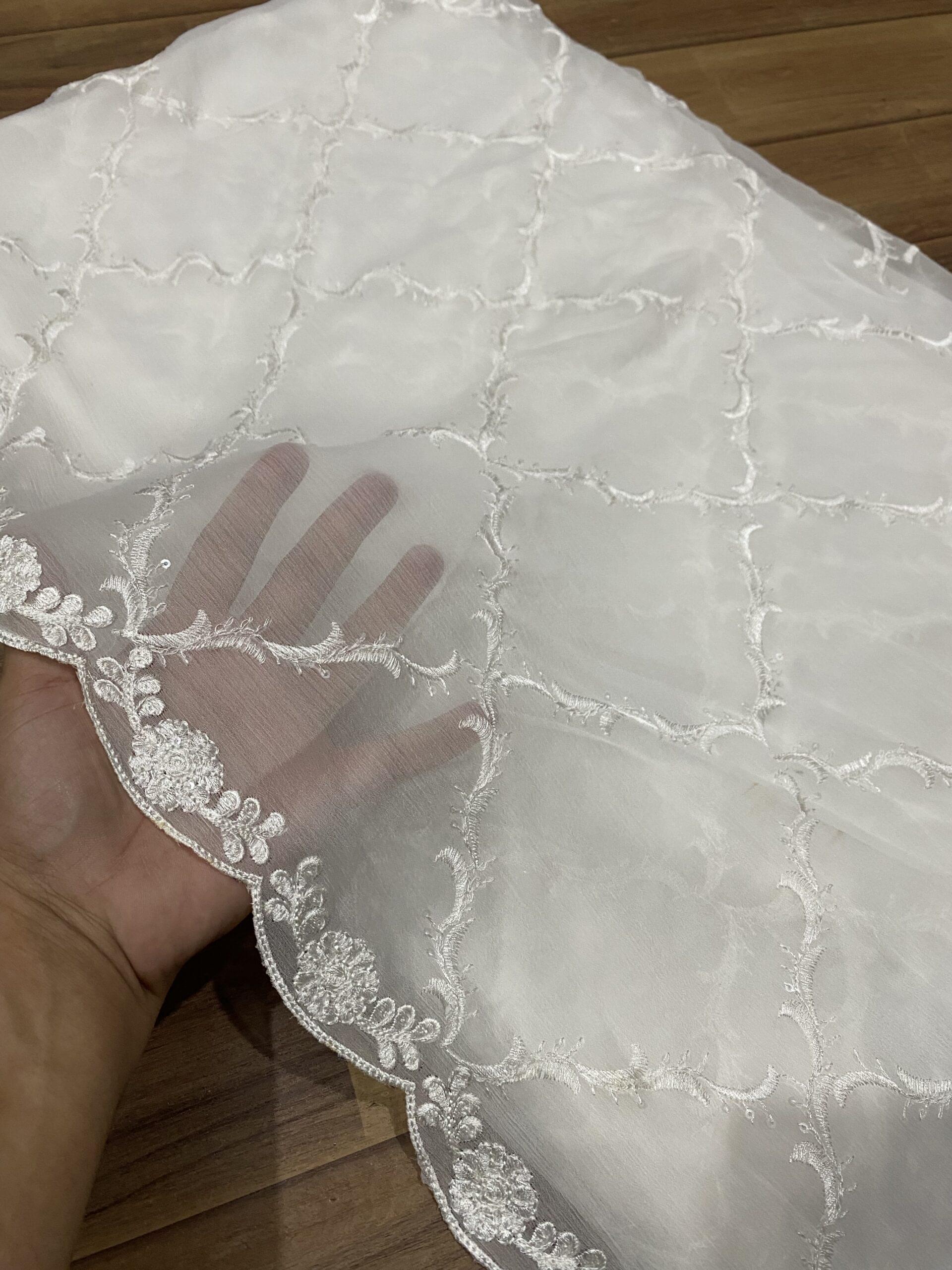 SEQUINS EMBROIDERED CHIFFON DUPATTA