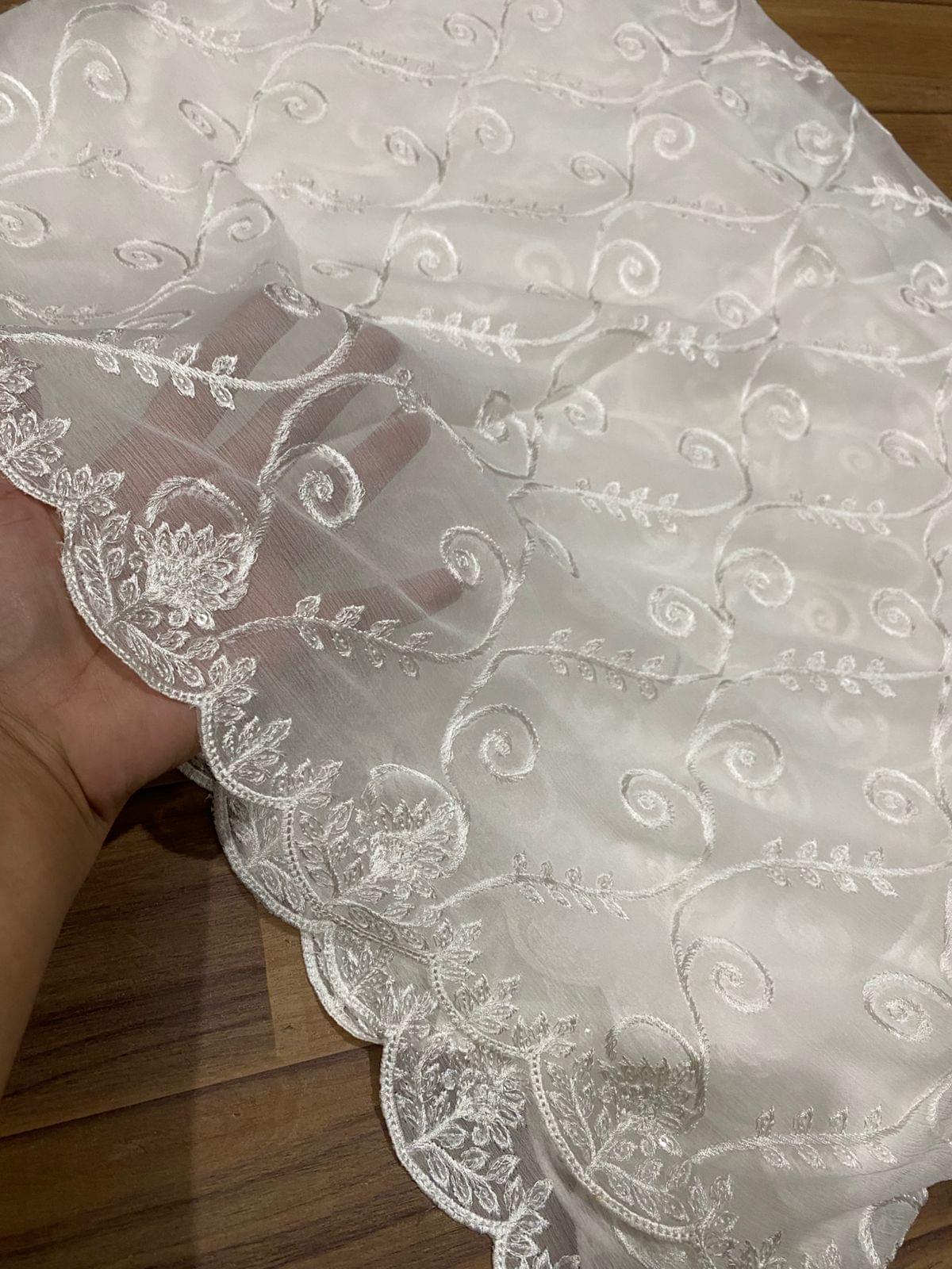 SEQUINS EMBROIDERED CHIFFON DUPATTA