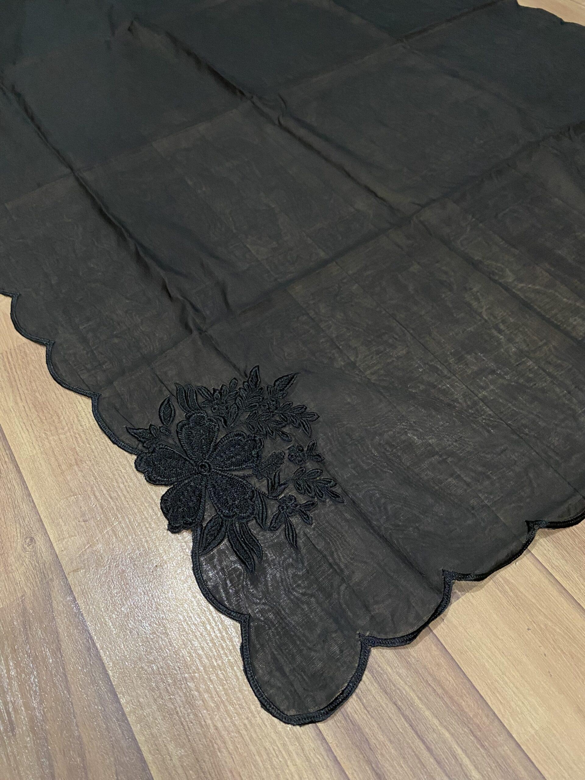 Four side voile lawn dupatta