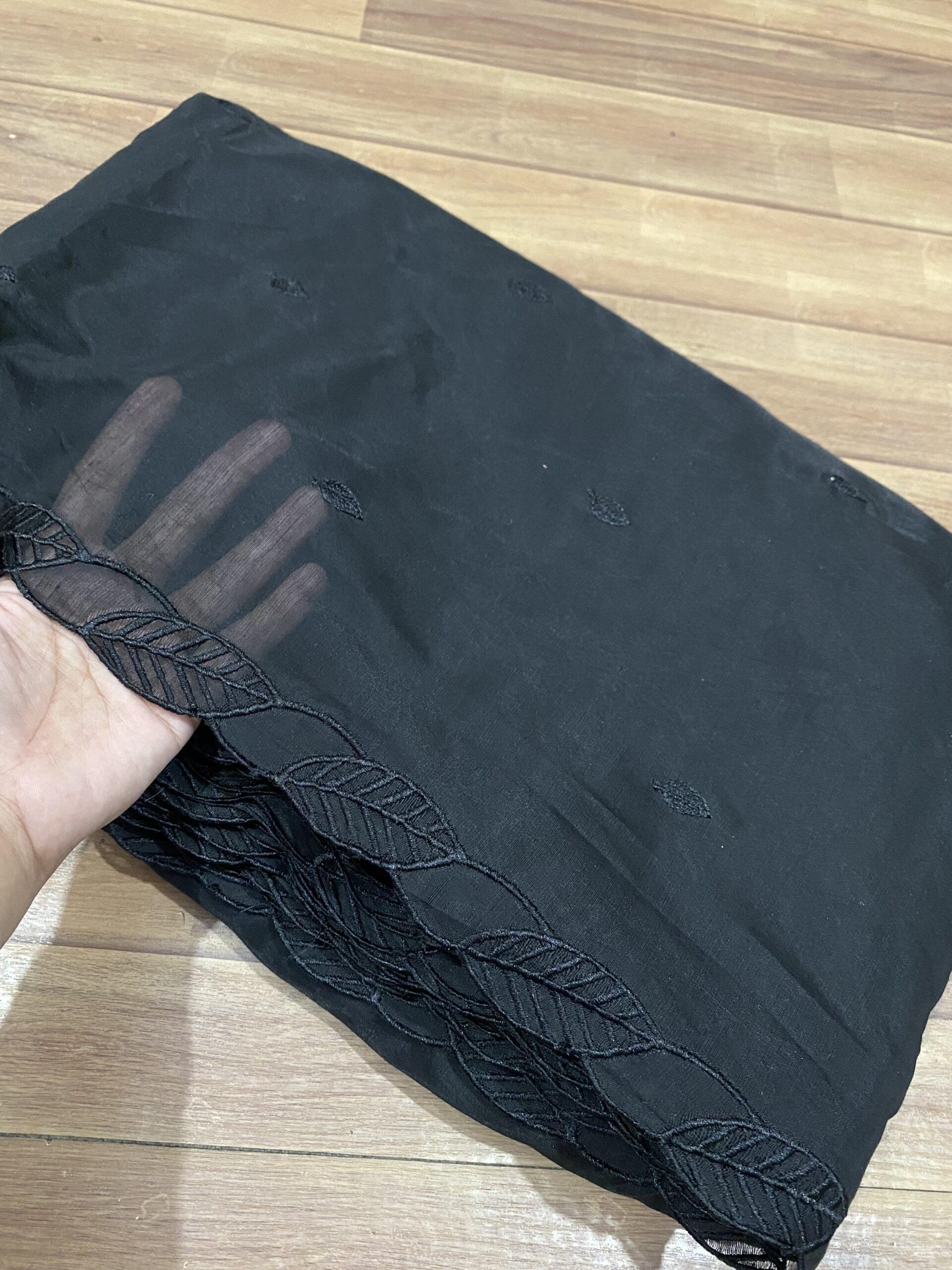 Voile lawn embroidered dupatta