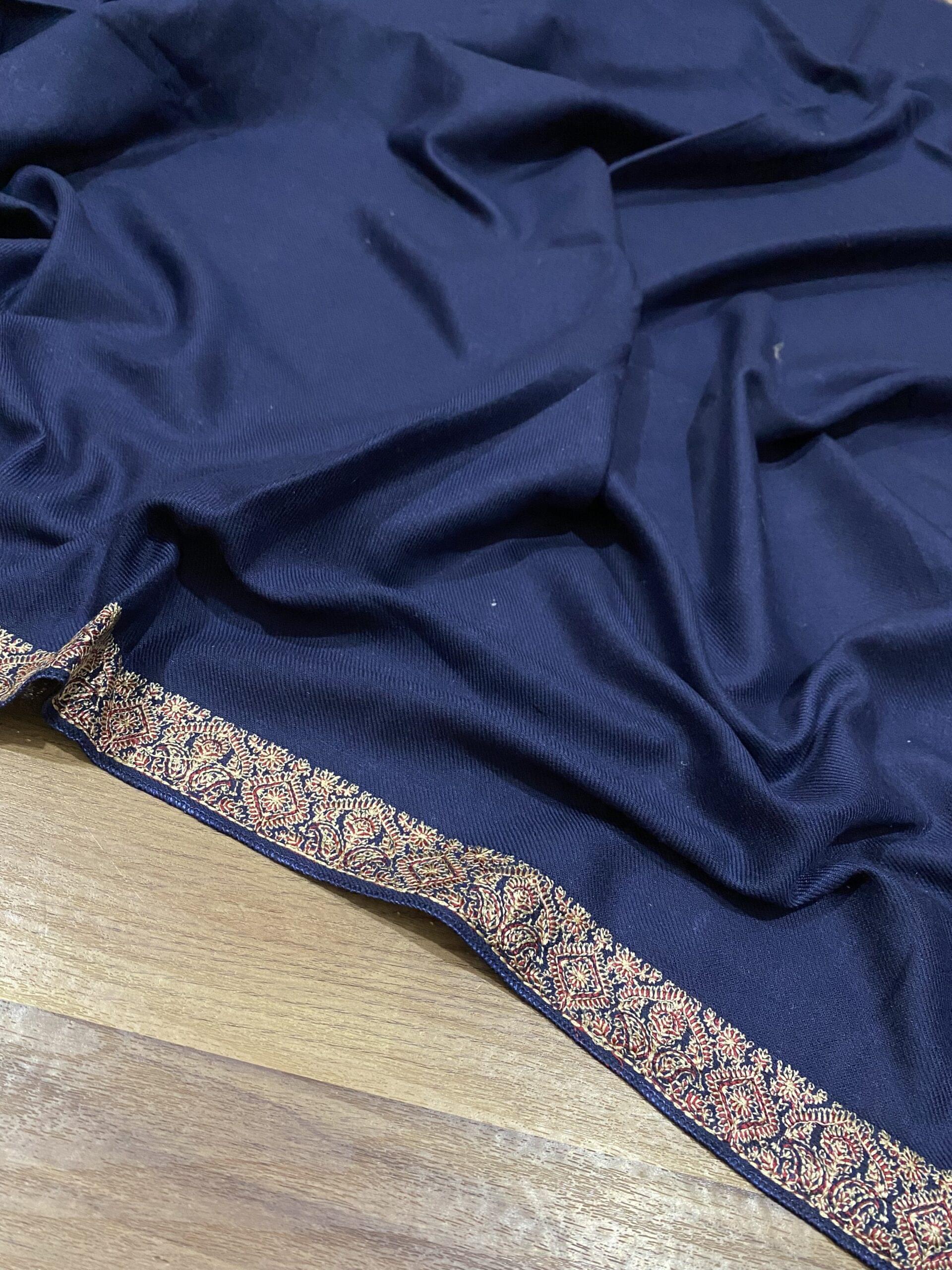 Embroidered Headborder Pashmina Shawl